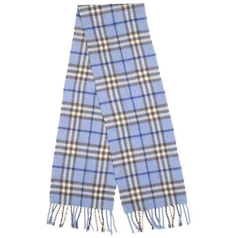 burberry scarf baby blue|burberry men's blue plaid scarf.